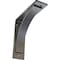 Ekena Millwork Morris Steel Bracket, Hammered Silver 3"W x 10"D x 10"H BKTM03X10X10MOHSV - alternate 1
